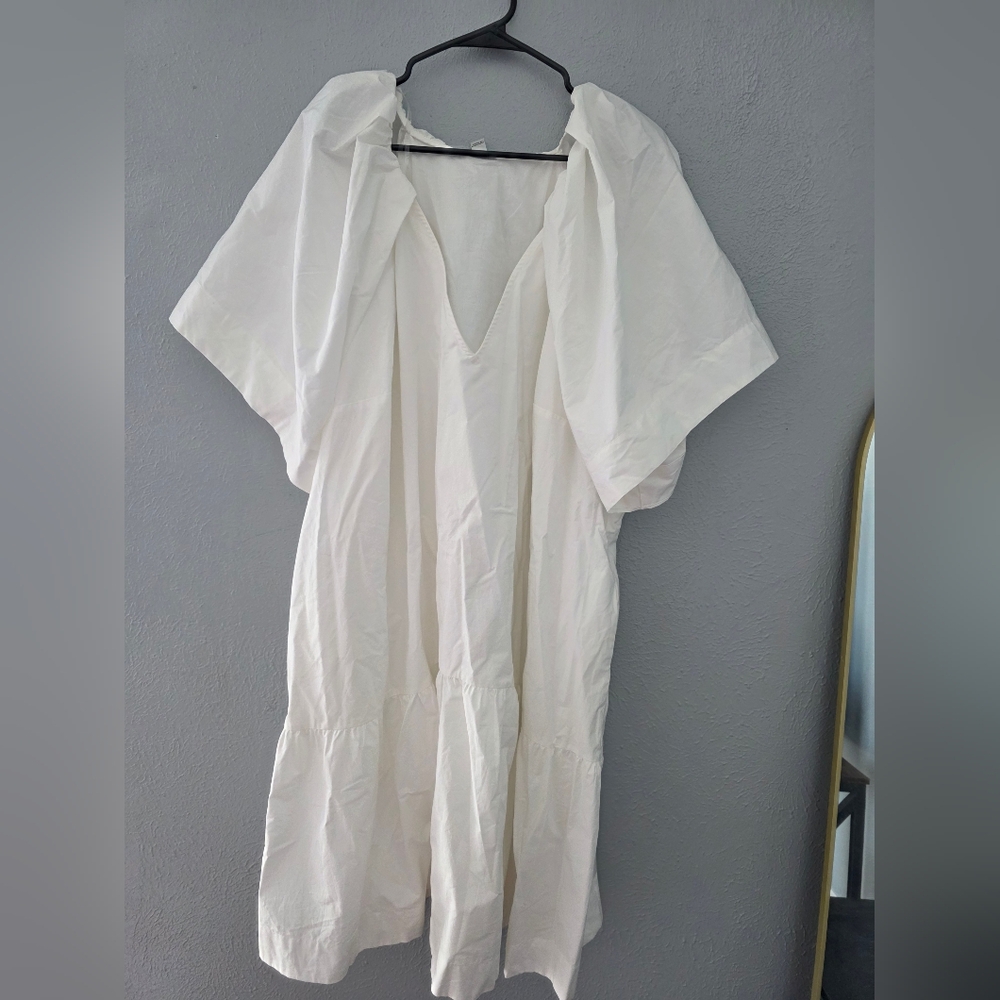 Target White V-Neck Dress